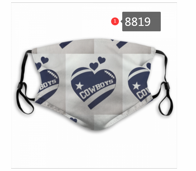 Dallas Cowboys Dust mask with filter->nfl dust mask->Sports Accessory